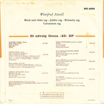 Winifred Atwell : Dansende Fingre (7", EP)