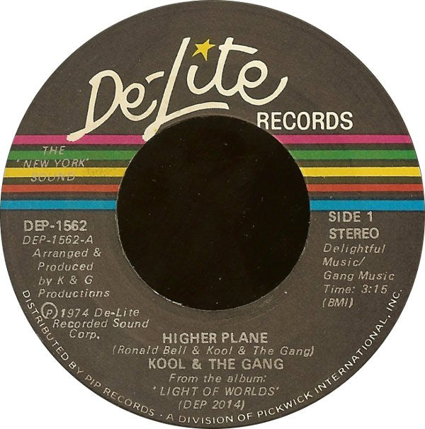 Kool & The Gang : Higher Plane (7", Single, NAM)