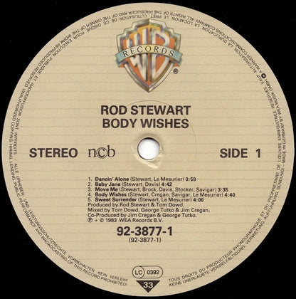 Rod Stewart : Body Wishes (LP, Album)