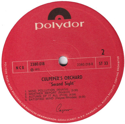 Culpeper's Orchard : Second Sight (LP, Album)