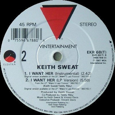 Keith Sweat : I Want Her (12", Single)