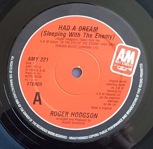 Roger Hodgson : Had A Dream (Sleeping With The Enemy) (12")