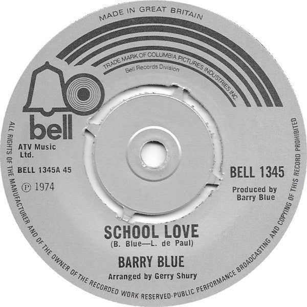 Barry Blue : School Love (7", Single)