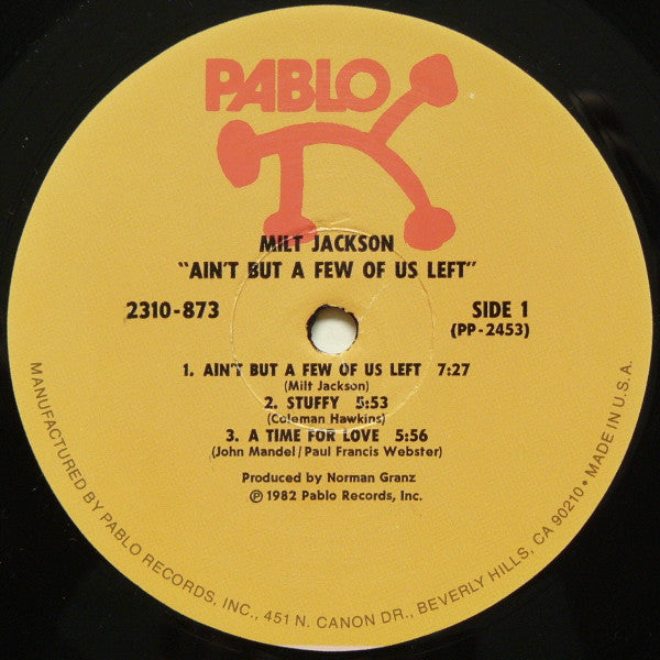 Milt Jackson : Ain't But A Few Of Us Left (LP, Album)