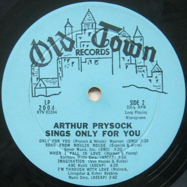 Arthur Prysock : Arthur Prysock Sings Only For You (LP, Mono)