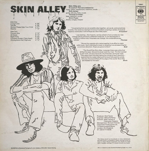 Skin Alley : Skin Alley (LP, Album)