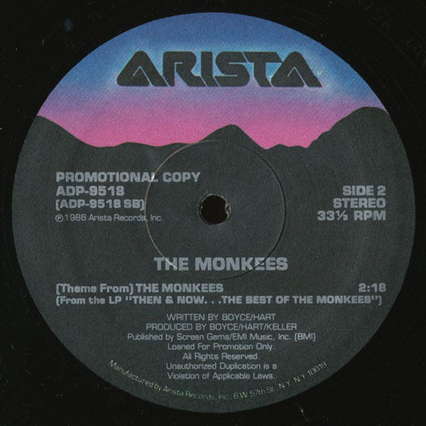 The Monkees : That Was Then, This Is Now / (Theme From) The Monkees (12", Promo)