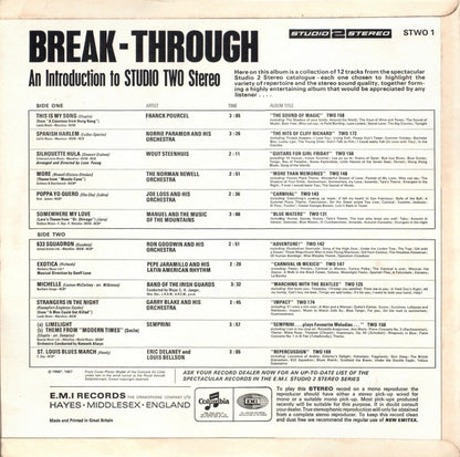 Various : Break-through - An Introduction To Studio Two Stereo (LP, Comp, Smplr)