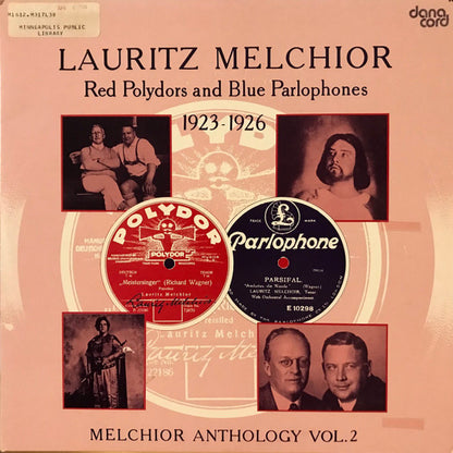 Lauritz Melchior : Red Polydors And Blue Parlaphones 1923-1926: Melchior Anthology Vol. 2 (2xLP, Comp, Mono, Gat)