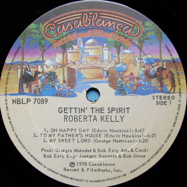 Roberta Kelly : Gettin' The Spirit (LP, Album)