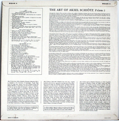 C.E.F. Weyse / Carl Nielsen / Aksel Schiøtz : The Art Of Aksel Schiötz Volume 3 (LP)