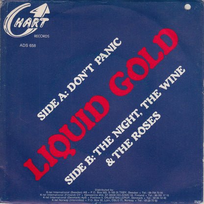 Liquid Gold : Don't Panic (7", Single)