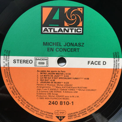 Michel Jonasz : En Concert Au Palais Des Sports De Paris (2xLP, Album)