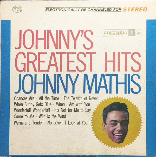 Johnny Mathis : Johnny's Greatest Hits (LP, Comp, RE)