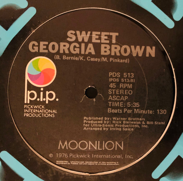 Moonlion : The Little Drummer Boy / Sweet Georgia Brown (12")