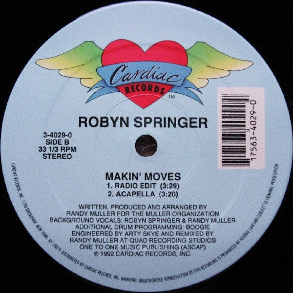 Robyn Springer : Makin' Moves (12")