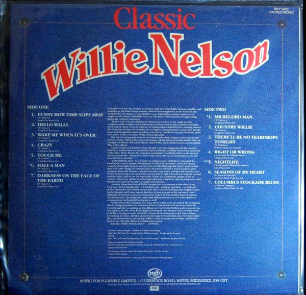 Willie Nelson : Classic Willie Nelson (LP, Comp, RE)