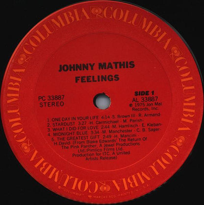 Johnny Mathis : Feelings (LP, Album)