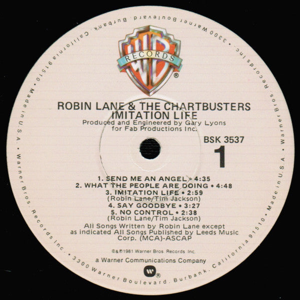 Robin Lane & The Chartbusters : Imitation Life (LP, Album, Win)