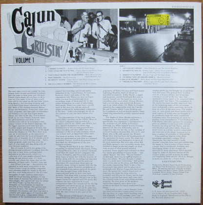 Various : Cajun Cruisin' Volume One (LP, Comp)