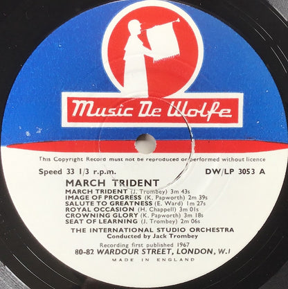 The International Studio Orchestra : March Trident (LP)