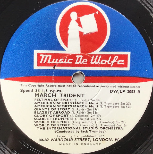 The International Studio Orchestra : March Trident (LP)