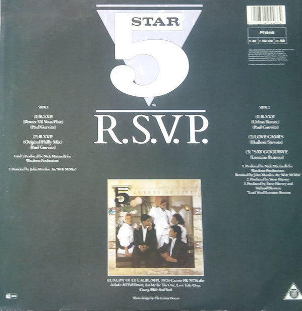 Five Star : R.S.V.P. (12")