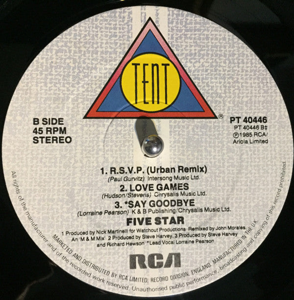 Five Star : R.S.V.P. (12")