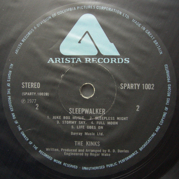 The Kinks : Sleepwalker (LP, Album)