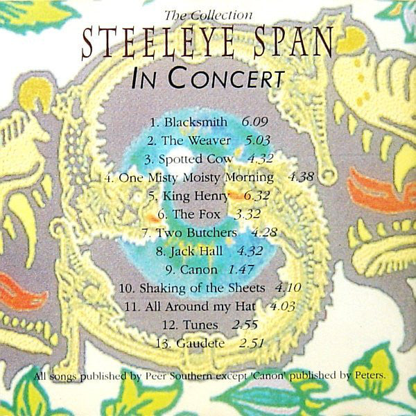 Steeleye Span : The Collection: Steeleye Span In Concert (CD, Album)