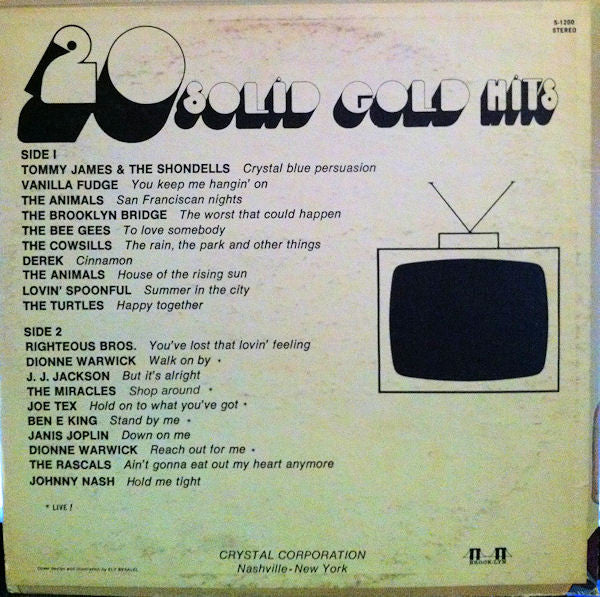 Various : 20 Solid Gold Hits (LP, Comp, Yel)