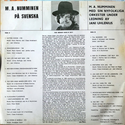 M.A. Numminen : M.A. Numminen På Svenska (LP, Album)