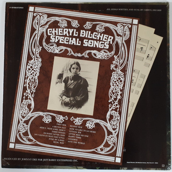 Cheryl Dilcher : Special Songs (LP, Album)