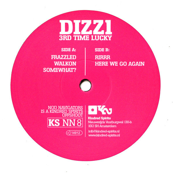 Dizz1 : 3rd Time Lucky (12", EP)