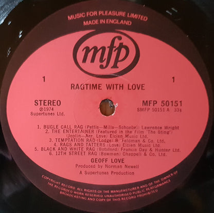 Geoff Love And His Ragtime Band : Ragtime With Love (LP, Album)