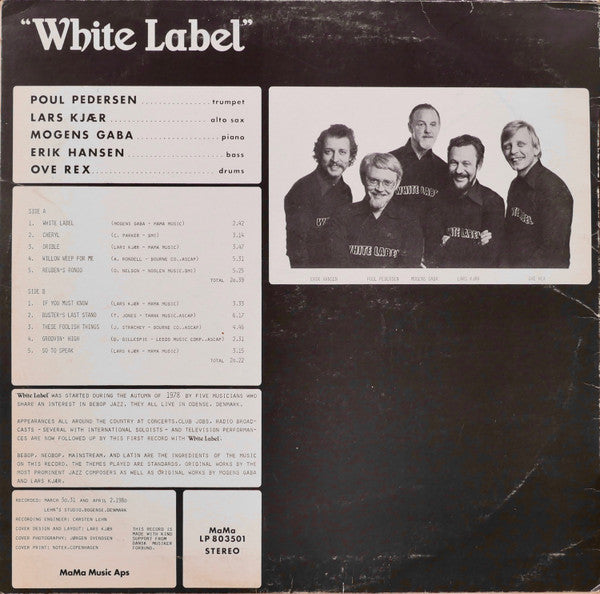 White Label (5) : White Label (LP, Album)