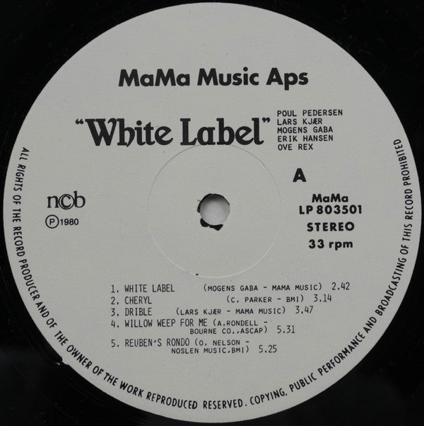 White Label (5) : White Label (LP, Album)