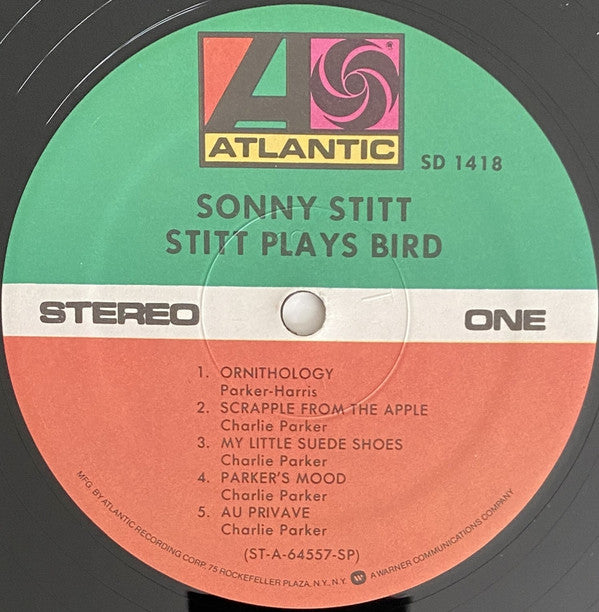 Sonny Stitt : Stitt Plays Bird (LP, Album, RE, SP )