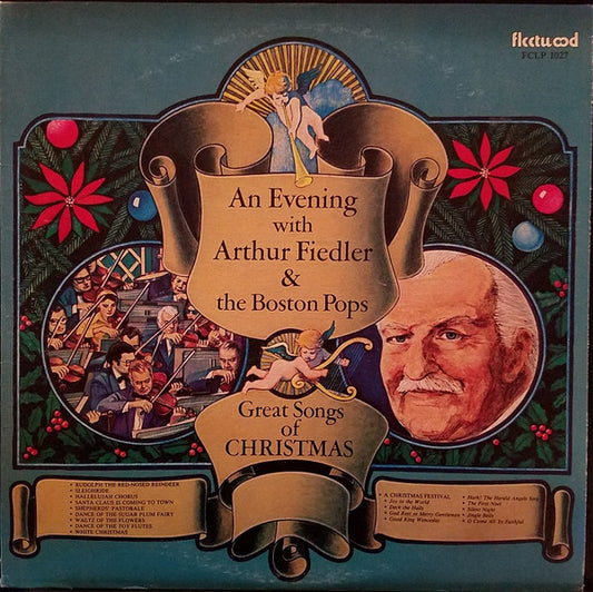 Arthur Fiedler And The Boston Pops Orchestra : Great Songs Of Christmas (LP, Album)