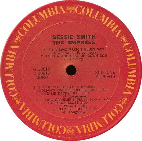 Bessie Smith : The Empress (2xLP, Comp, Mono, Gat)