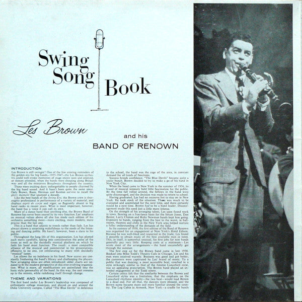 Les Brown And His Band Of Renown : Swing Song Book (LP, Album, RE, Gat)