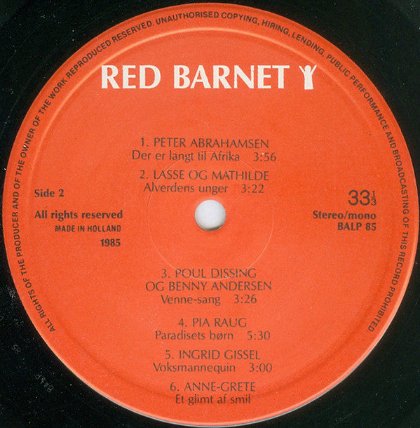 Various : Red Barnet (LP, Album)