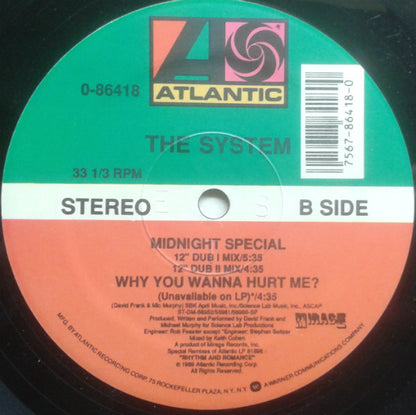 The System : Midnight Special (12", Single)