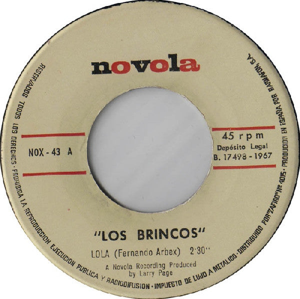 Los Brincos : Lola / The Train = El Tren (7", Single)