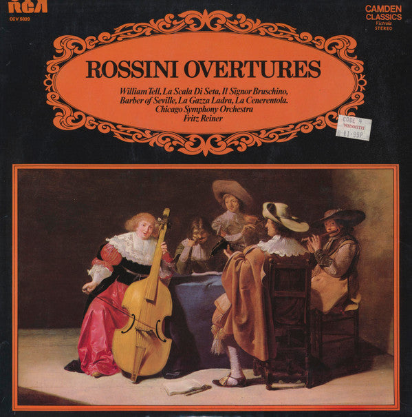 Gioacchino Rossini - The Chicago Symphony Orchestra / Fritz Reiner : Rossini Overtures (LP, Album, RE)