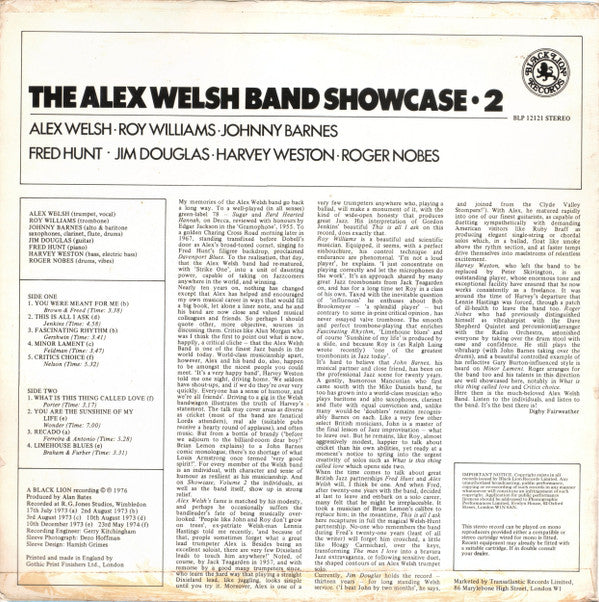 Alex Welsh & His Band : Showcase 2 (LP, Album)