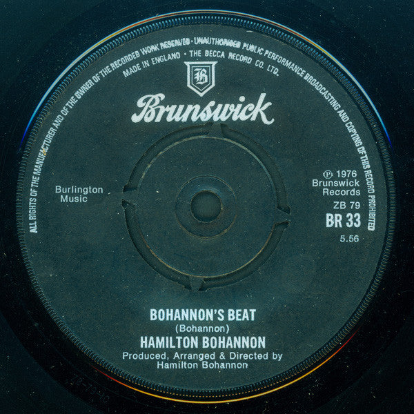 Hamilton Bohannon : Bohannon's Beat (7")