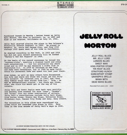 Jelly Roll Morton : Jelly Roll Morton (LP)