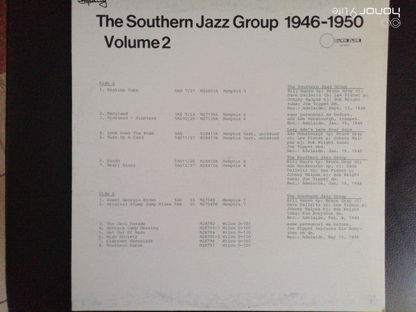 The Southern Jazz Group : Jazz From Down Under - The Southern Jazz Group 1946-1950 Volume 2 (LP)