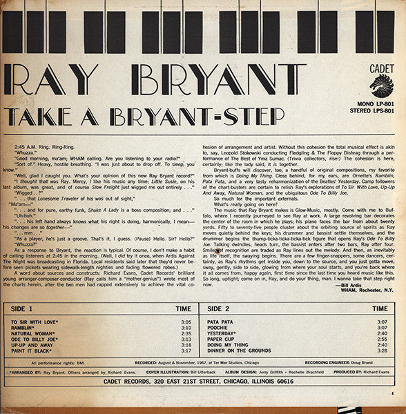 Ray Bryant : Take A Bryant-Step (LP, Album)